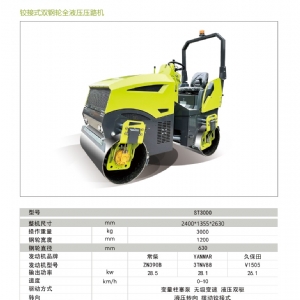 ST3000---3 Ton Double Drum Road Roller